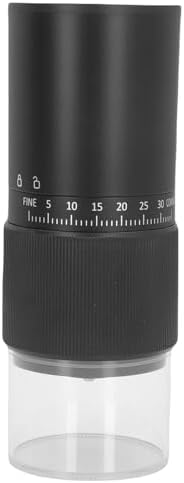 Generic Portable Adjustable Ceramic Conical Burr Electric Coffee Grinder for Home Office Travel for French Press Cold Brew USB Charging by Unknown