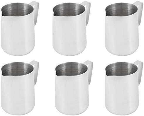 1 Quart Milk Frothing Pitcher 32-Ounce 1 Liter Large Milk Pitcher Stainless Steel Milk Steaming Frothing Pitchers for Espresso Machines Milk Frother Latte Art (Set of 12) - Image 6