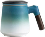 ZENS Tea Mug with Infuser and Lid for Loose Tea Diffusers, 12oz Blue by ZENSLIFESTYLE