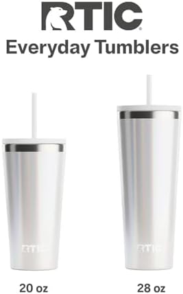 RTIC 28oz Everyday Tumbler, Insulated, Ceramic Lined, Snapdragon Glitter - Image 7