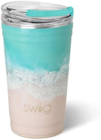 Swig Life 24oz Insulated Party Cup with EZ Slider Lid, High Tide by SwigLife