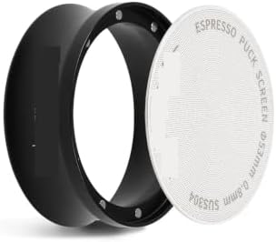 Magnetic Dosing Funnel with Screen 51/53/58mm Universal Dosing Ring Espresso Machine Accessories(53mm set) by Unknown