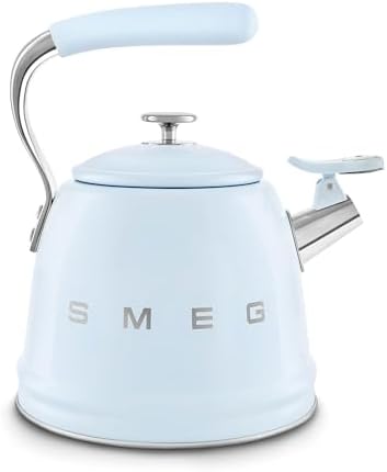 SMEG 50's Retro Style Whistling Kettle & divvi! Mug Tree Bundle - Pastel Blue - Image 4