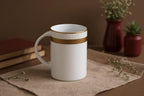 Porcelain Mug - Gold Rope Pattern, 8 Piece Set - Image 3