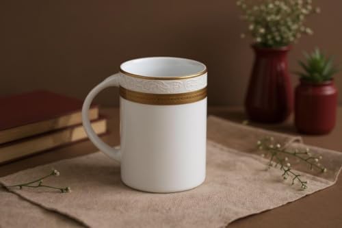 Porcelain Mug - Gold Rope Pattern, 8 Piece Set - Image 3