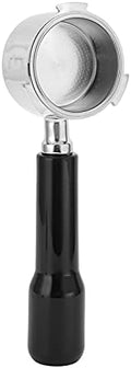 Bottomless Portafilter Coffee Machine Handle, Stainless Steel Filter Holder Basket Replacement Tool, Ergonomic Wooden Handle for Espresso Extraction, Barista Accessory for Home and (51mm/2.0in) by Unknown