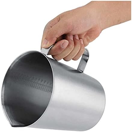 Gravy Boat 2000ml Stainless Steel Milk Frothing Pitcher Espresso Coffee Barista Craft Latte Milk Cream Cups Frother Jug Pitcher Sauce Jug - Image 3