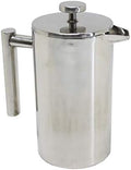 FixtureDisplays® Double-Wall Stainless Steel French Coffee Press, 34 oz / 1 Liter 16030 by FixtureDisplays