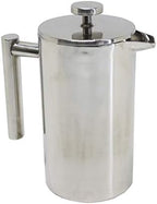 FixtureDisplays® Double-Wall Stainless Steel French Coffee Press, 34 oz / 1 Liter 16030 by FixtureDisplays
