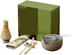 8pcs/set Matcha Set With Whisk Vintage Coarse Pottery Matchaset Ceramic Bowl(Moon white 8pcs) - Image 3