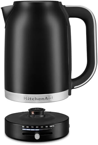 KitchenAid 1.7L Electric Kettle, Temp Control KEK1701, Black Matte - Image 2