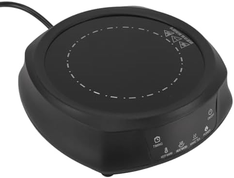 Portable Electric Hot Plate, 800W Ceramic Stove, 5 Inch (Black) - Image 2