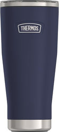 THERMOS ICON SERIES, Stainless Steel Tumbler with Slide Lock, 18 Ounce, Mystic Navy by Thermos