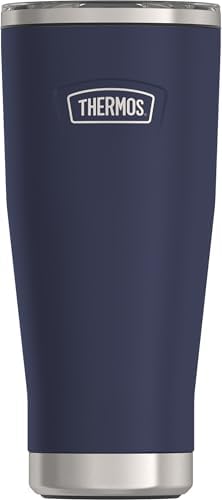 THERMOS ICON SERIES, Stainless Steel Tumbler with Slide Lock, 18 Ounce, Mystic Navy by Thermos