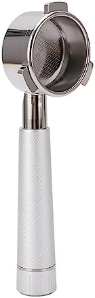 Cryfokt Stainless Steel Bottomless Coffee Portafilter 54mm 3 Ears (Silver) - Image 7