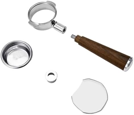 Bottomless Portafilter, Compatible For WEGA Pegaso E61,MILESTO E61,CASADIO E61,ASCASO E61,Coffee Machine,M10 Wood Handle,Spout Filter 58mm.(A1 RRW Bottomless) - Image 5