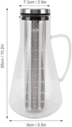 Yosoo Health Gear Cold Brew Iced Coffee Maker Airtight Coffee Pitcher with Scale, 1.6L Iced Tea Maker with Spout, Stainless Steel Filter Temperature Proof Ergonomic Handle Iced Coffee Maker - Image 7