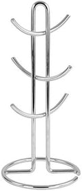 Spectrum Diversified Euro 6 Holder, Alloy Steel, Countertop Mug Tree, Mugs & Tea Cup Storage Rack, Coffee Counter Bar Accessory & Kitchen Organizer, 1 Count (Pack of 1), Chrome by Spectrum