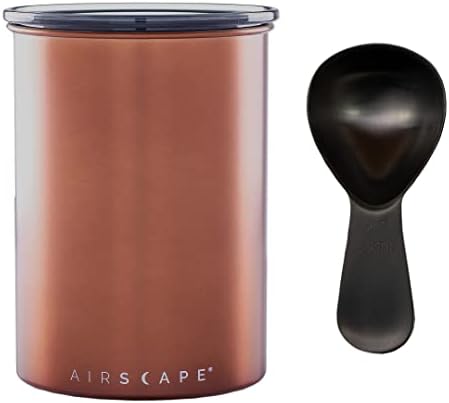 Airscape Stainless Steel Coffee Canister & Scoop Bundle | Dry Goods Storage by PlanetaryDesign