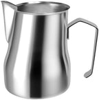 350/500ml Stainless Steel Milk Frothing Pitcher Coffee Barista Frother Pitcher Espresso Steaming Frother Latte Cup Milk Jug(silver 350ml1) by Unknown