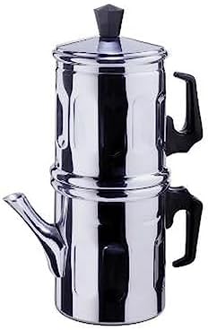 ILSA Neapolitan Coffee Maker 3-4 Cup Size - Aluminium 99,5% [ Italian Import ] by Ilsa