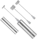 Stainless Steel Motor Milk Frother - Handheld Frother Whisk, Milk Foamer Frother, Mini Blender and Electric Mixer for Coffee, Frappe, Latte, Matcha by Unknown
