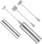 Stainless Steel Motor Milk Frother - Handheld Frother Whisk, Milk Foamer Frother, Mini Blender and Electric Mixer for Coffee, Frappe, Latte, Matcha by Unknown