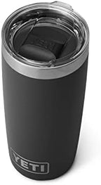 YETI Rambler 10 oz Tumbler, Stainless Steel, Vacuum Insulated with MagSlider Lid, Black by YETI