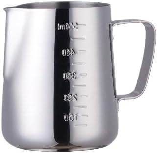350/550ML Coffee Latte Milk Frothing Jug Frother Pitcher Stainless Steel Espresso Barista Pot(550ml silver) by Unknown