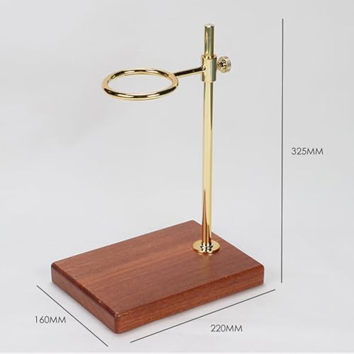 Coffee Filter Holder,Coffee Maker Part Wood Coffee Dripper Stand Drip Coffee Stand for Desktop Household Shop - Image 3