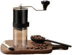 Professional Manual Coffee Grinder - Adjustable Diamond Burr Grinder with Cleaning Brush for Home and Travel(Brown) by Unknown