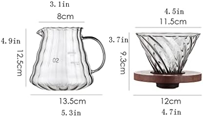 JITEM Cafetera Long Spout Pot Ice Dripper Maker Manual Household Drip Coffee Hand-Brewed Cold Brew Pot with Filter Tabletop Coffee Maker for Coffee or Tea - Image 2