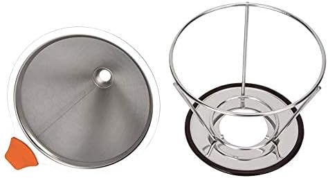 Reusable Stainless Steel Pour Over Coffee Dripper, Removable Cone Filter with Stand for Effortless Brewing - Image 5