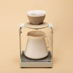 palatti Terra Porcelain Pour Over Coffee Dripper, Ceramic Pour Over Coffee Maker, Adapt to 102 or #2 Trapezoid Cone Filters, Slower Flow Rate, Interchangeable Wall and Base, 1-4 cups - Image 3