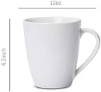 Amazon Basics Porcelain Heat Resistant Coffee Mugs, Microwave and Oven Safe, 12 oz, White, 12 Count - Image 4