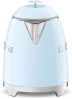 SMEG Mini 50's Retro Style 3 Cup Electric Kettle with Double Wall Anti Slip Base and Water Level Indicator (Pastel Blue) - Image 2