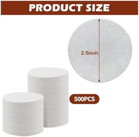 Replacement Paper Filters, 2.5" Round Coffee Filters - Image 4