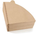 Coffee Paper Filters 100PCs/40PCs Unbleached V01 V02 Cone Filter Pour Over Natural Wood Pulp 60 Degree Drip Coffee Paper Filters(V02 Filter 100PCs) by Unknown