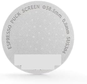 Coating Espresso Puck Screen 51/53/58.5mm Reusable Metal Filter 0.8mm Thickness Lower Shower Screen(2pcs 58.5mm) by Unknown