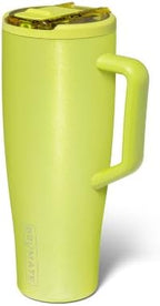 BrüMate Era Flip 40oz Tumbler with 100% Leakproof Covered Straw Lid | Hygienic Covered Straw | Insulated Stainless Steel Water Bottle with Handle | Cup Holder Friendly | BPA-Free (Lemon Lime) - Image 2