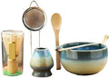 6PCS Matcha Tea Set Ceramic Bowl Whisk Scoop Teaspoon Sifter(6PCS-A04) by Unknown
