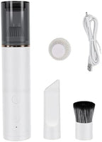 Mini Coffee Grinder Vacuum Cleaner with Soft Brush Flat Nozzle (White) - Image 7