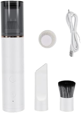 Mini Coffee Grinder Vacuum Cleaner Handheld Cordless (White) - Image 4