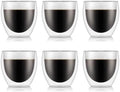 Bodum Pavina 2-1/2-Ounce Double Wall Espresso/Shot Glass, Set of 6 by Bodum