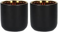 La Cafetière Double Walled Ceramic Espresso Mugs, Set of Two, 70ml, Black, LCDWMUG702PC by La+Cafeti%C3%A8re
