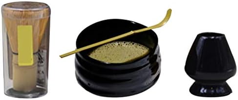 Matcha Tea Whisk Set, Traditional Tools (Black suit) - Image 6
