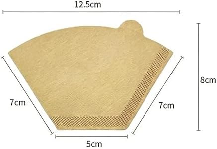 50 Count Cone Coffee Filters Unbleached Brown V02 1-4 Cups Filter(Samll Conical 50pcs) - Image 2