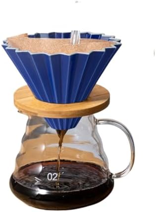 For 1-2 Cups Reusable Funnel Hydraulic Dripper Accessories,Coffee Dripper Ceramic Coffee Filter Cup Maker(Stainless steel hook) by Unknown