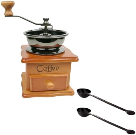 Decorative Hand Bean Hand Crank Coffee Bean Grinder for Vintage Kitchen Decor Espresso Machine by LAPYAPPE