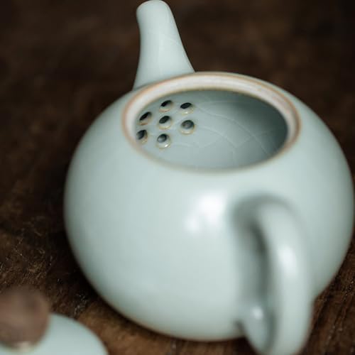 Tea Pots For Loose Tea Ru Kiln Teapot, Handmade Teapot, Chinese Single Teapot, Ceramic Teapot Tea Infuser Pot - Image 4